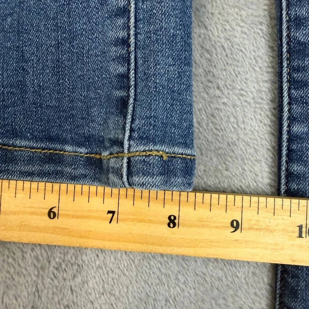 Vintage America Womens Flare Leg Jeans Blue Medium Wash Size 4 High Rise 1035